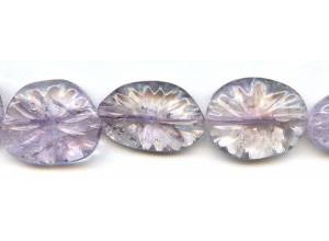 Amethyst 26x35 Carved Fancy Flat Oval