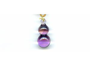 Amethyst 33mm Gourd Pendant