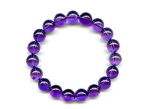 Amethyst 10mm Round Bracelet