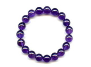 Amethyst 10mm Round Bracelet