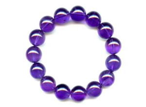 Amethyst 14-14.5mm Round Bracelet