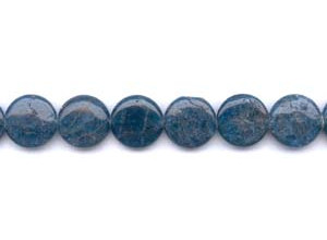 Blue Apatite 16mm Dime