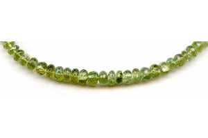 Green Apatite 5-6mm Faceted Rondell