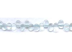 Aquamarine 6-10mm Flat Oval Drop