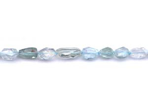 Aquamarine 8x Faceted Nugget