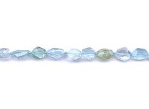 Aquamarine 7x Faceted Nugget