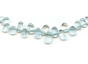 Aquamarine 6-12x Flat Oval Drop