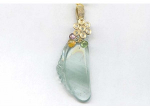 Aquamarine 64x23 Wired Pendant