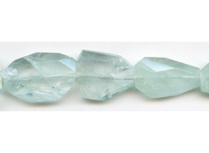 Aquamarine 14-25x Faceted Flat Nugget