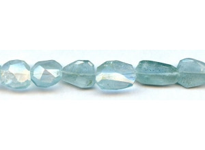 Aquamarine 10-14x Faceted Flat Nugget