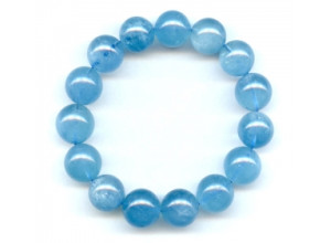 Aquamarine 14-15mm Round Bracelet