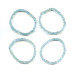 137-2436 Aquamarine <br>5mm Rondelle Bracelet