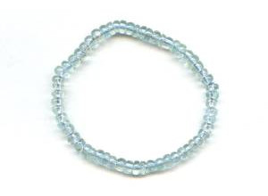 Aquamarine 5mm Rondelle Bracelet