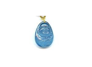 Aquamarine 29x21 Carved Pendant