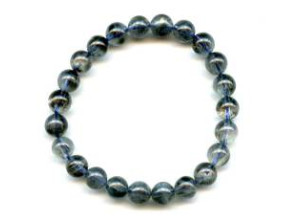 Moss Aquamarine 8mm Round Bracelet