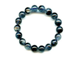 Moss Aquamarine 11-12mm Round Bracelet