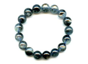 Moss Aquamarine 12-13mm Round Bracelet