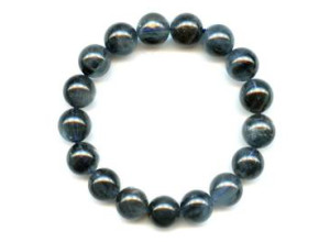 Moss Aquamarine 12-13mm Round Bracelet