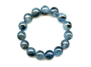 Moss Aquamarine 14-15mm Round Bracelet