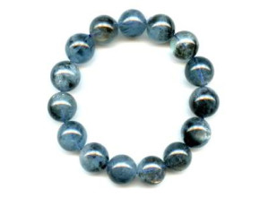 Moss Aquamarine 15-16mm Round Bracelet