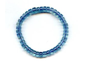 Aquamarine 7mm Wheel Bracelet