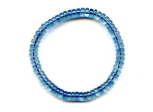 Aquamarine 6mm Wheel Bracelet