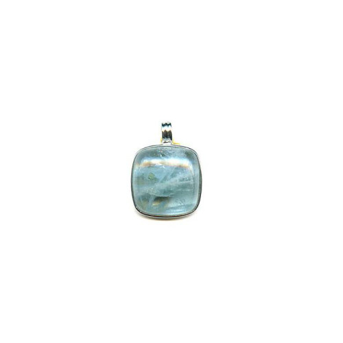 L1028-176 Aquamarine <br>20x20 Cabochon Pendant