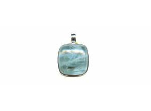 Aquamarine 20x20 Cabochon Pendant