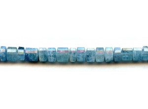 Aquamarine 8-9x Faceted Tri-Tube