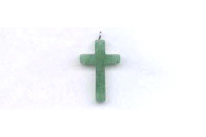 Aventurine 20x30 Cross Pendant