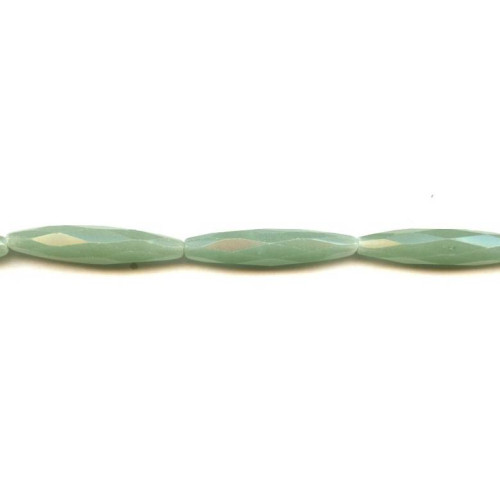 138-1049 Aventurine <br>8x35 Faceted Oval Rice