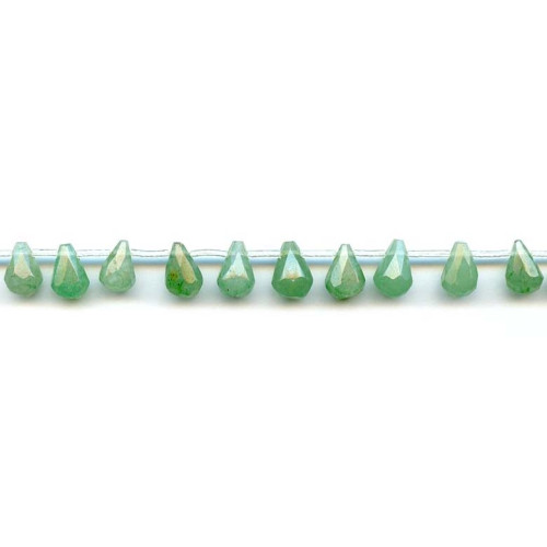 138-1231 Aventurine <br>7x10 Teardrop Briolette