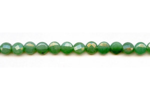 Aventurine 8mm Faceted Coin