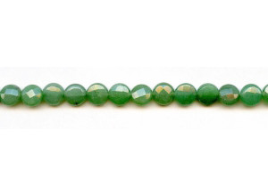 Aventurine 8mm Faceted Coin