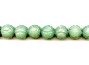 Aventurine 16mm Carved Round