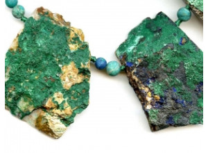 Azurite Malachite 50-60x Drusy Drop