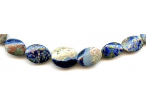 Azurite 10-15x Twisted Flat Oval