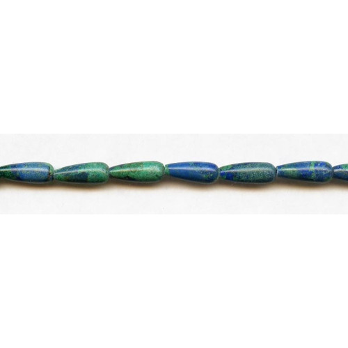 139-1140 Azurite Malachite <br>6x16 Teardrop