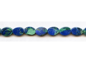 Azurite Malachite 10x14 Flat Oval