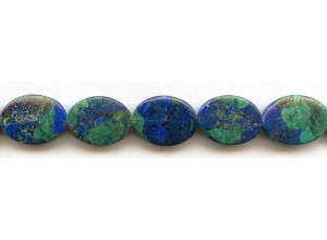 Azurite Malachite 15x20 Flat Oval