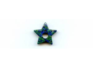 Azurite Malachite 23-25x Star Pendant