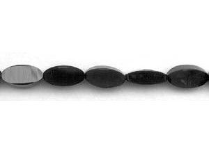 Black Onyx 10x20 Strip-faceted Flat Oval