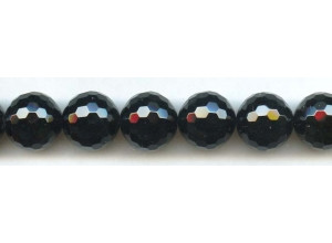 Black Onyx 18mm Faceted Round