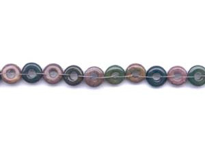 Blood Stone 10mm Undrilled Donut