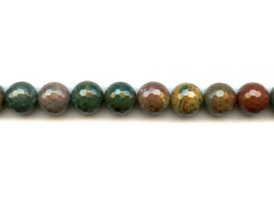 Blood Stone 12mm Faceted Round