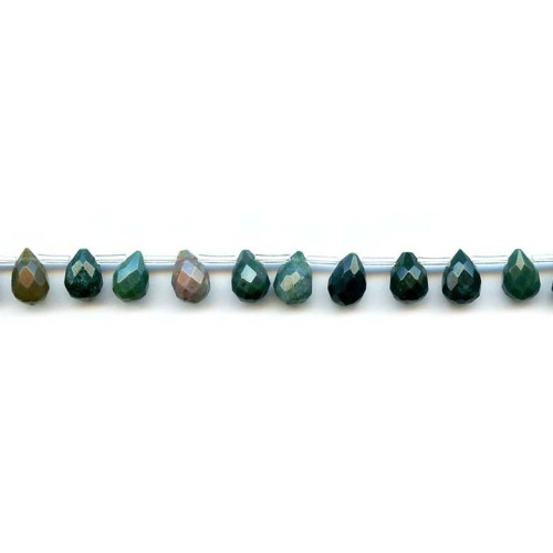 141-1096 Blood Stone <br>7x10 Teardrop Briolette