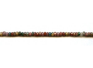 Blood Stone 4mm Faceted Rondell