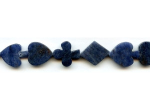 Blue Aventurine 15-16mm Poker Suits