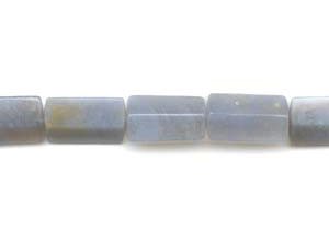 Blue Chalcedony 14x25 Diamond Tube