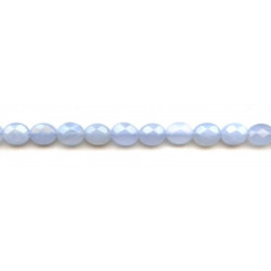 Blue Chalcedony 8x10 Faceted Flat Oval